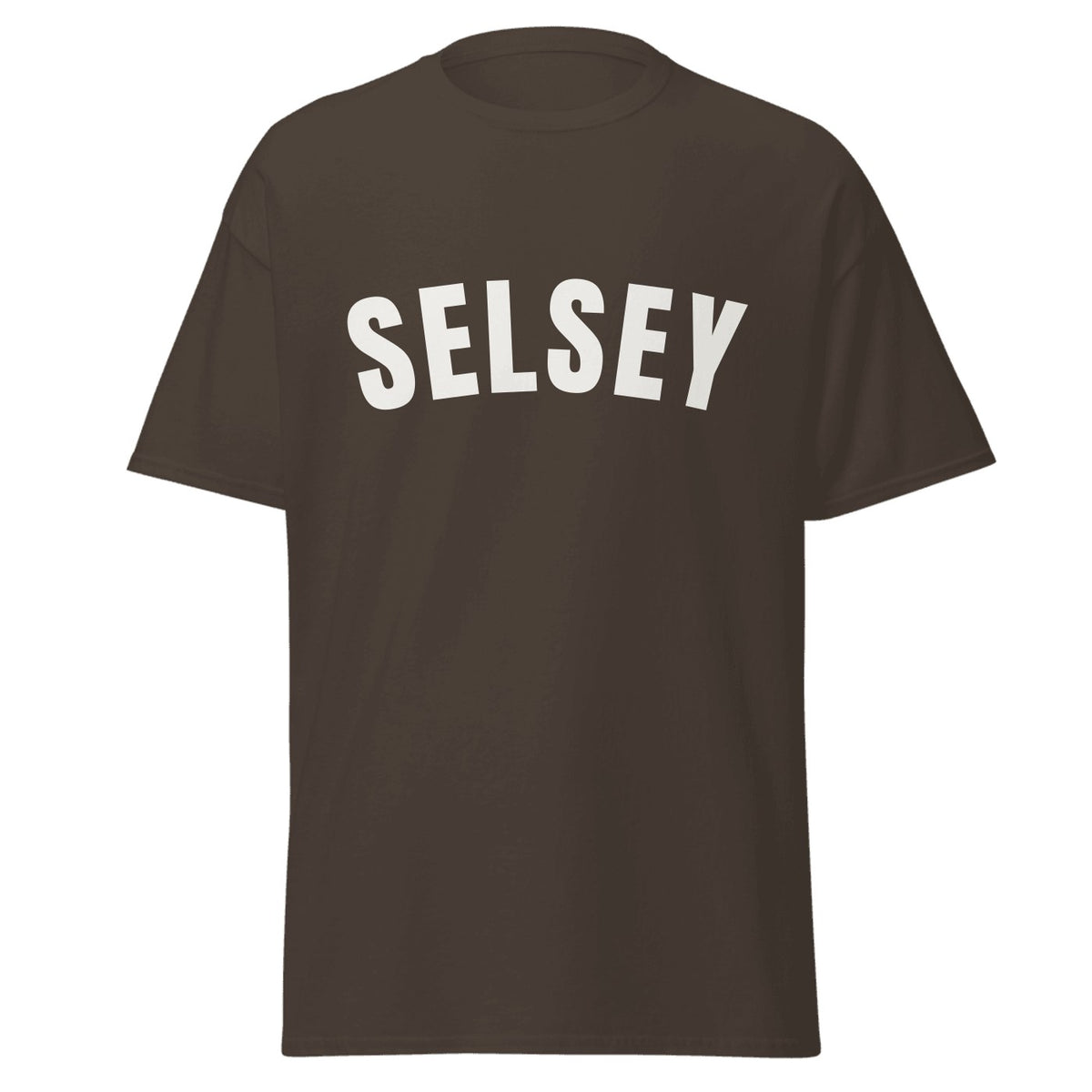 Selsey Varsity T-Shirt in Dark Chocolate