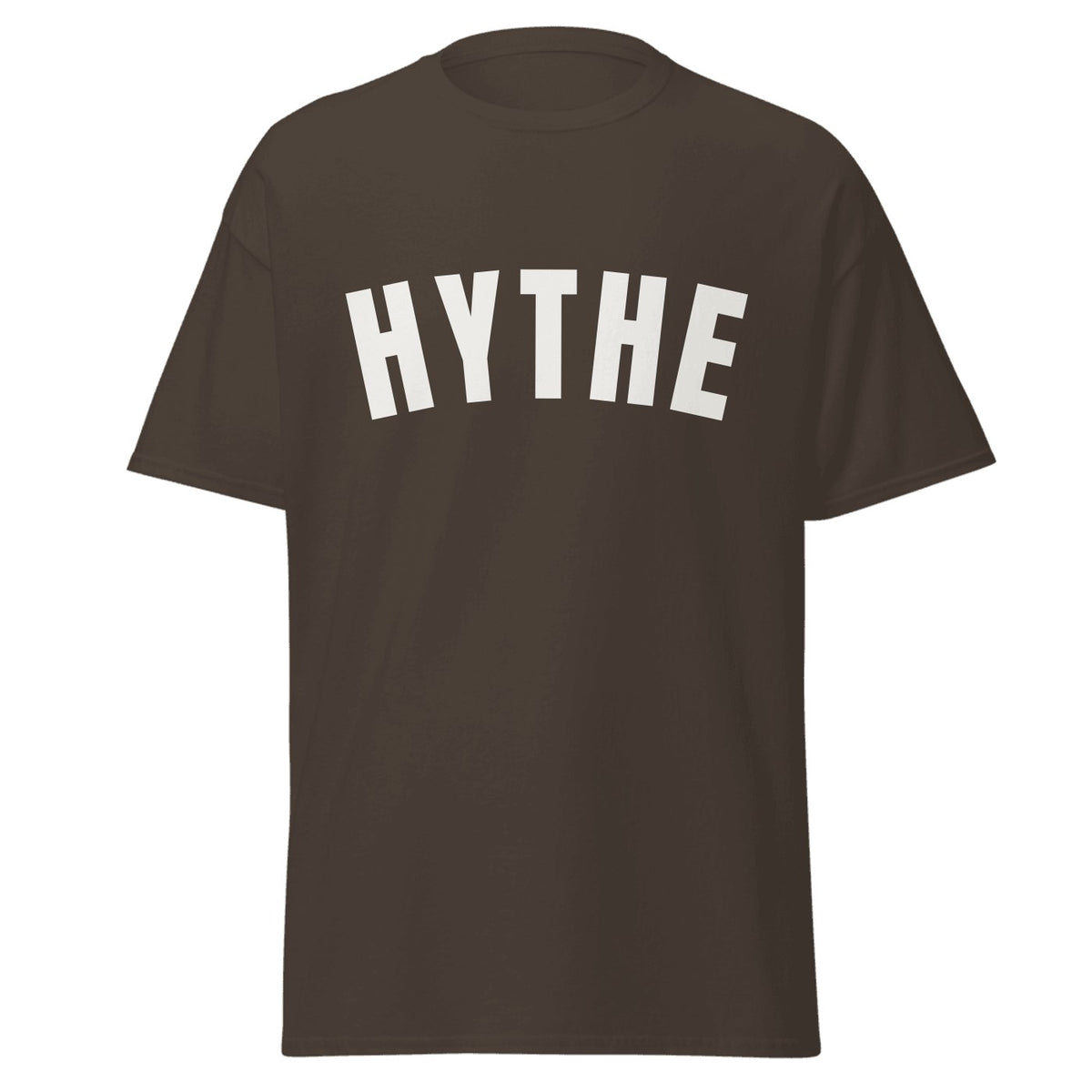 Hythe Varsity T-Shirt in Dark Chocolate