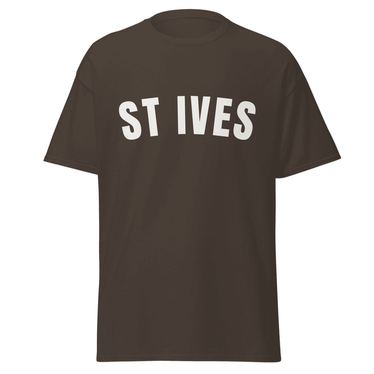 St Ives Varsity T-Shirt in Dark Chocolate