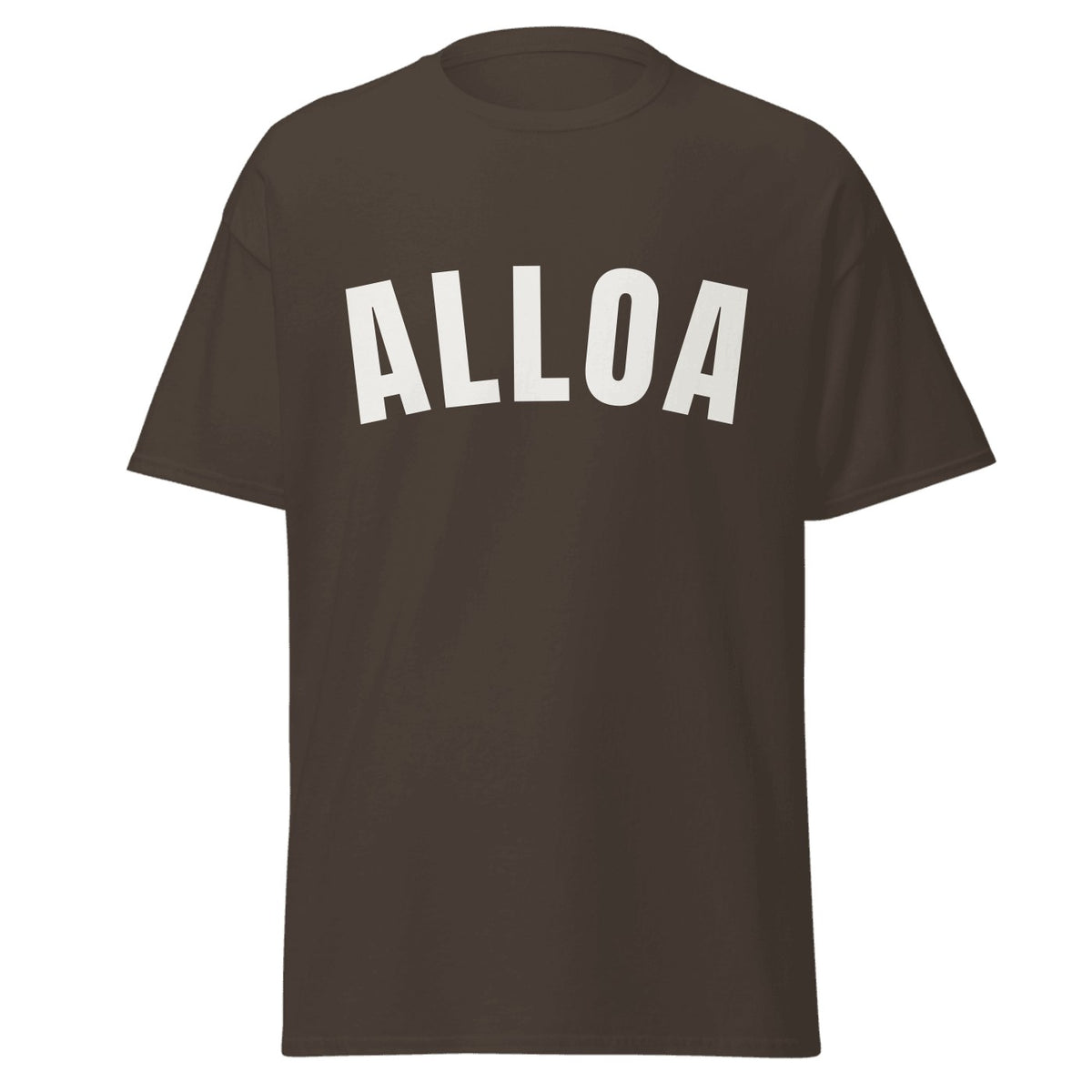Alloa Varsity T-Shirt in Dark Chocolate