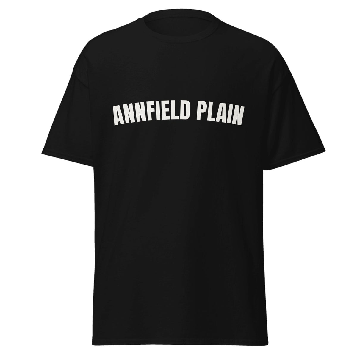 Annfield Plain Varsity T-Shirt in Black