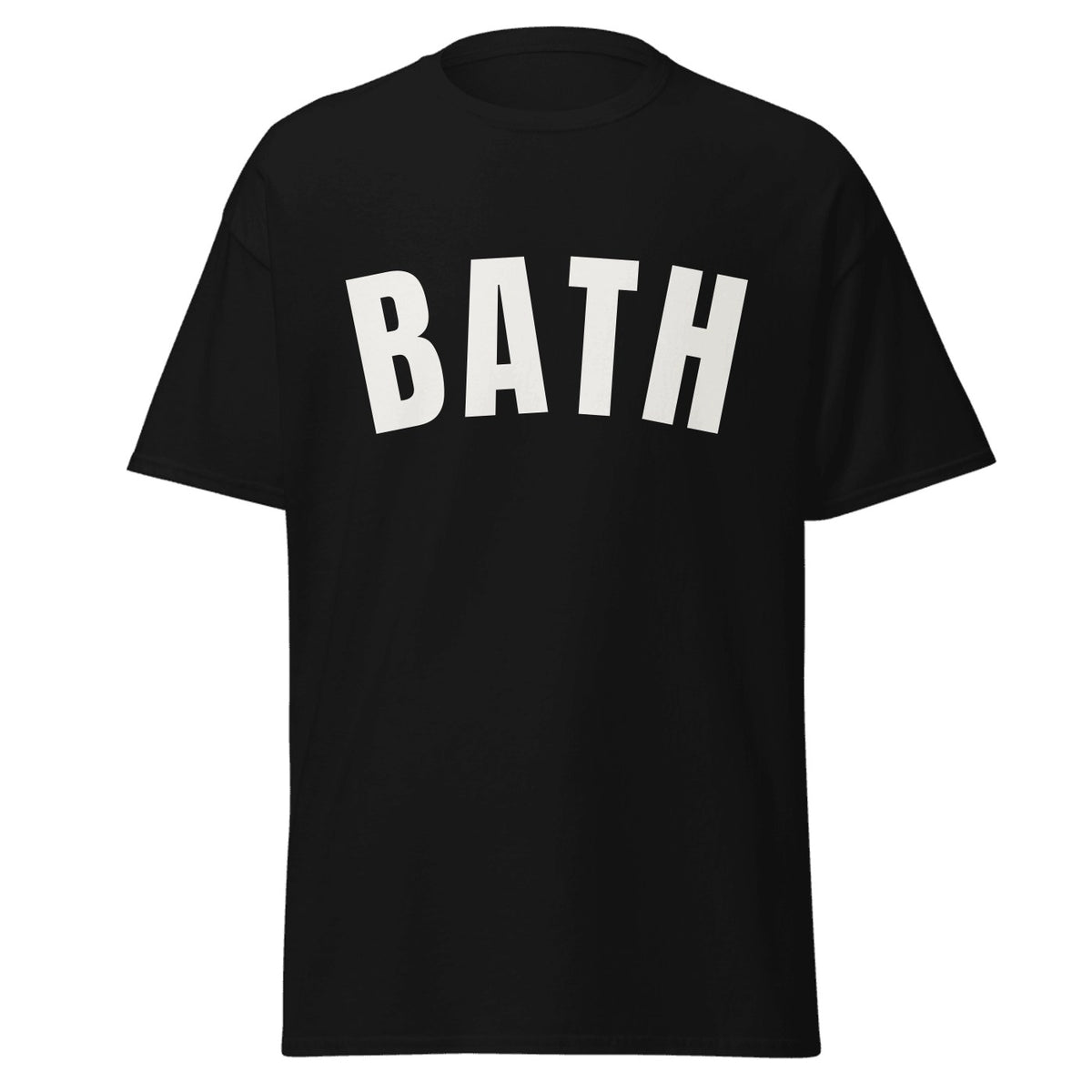 Bath Varsity T-Shirt in Black
