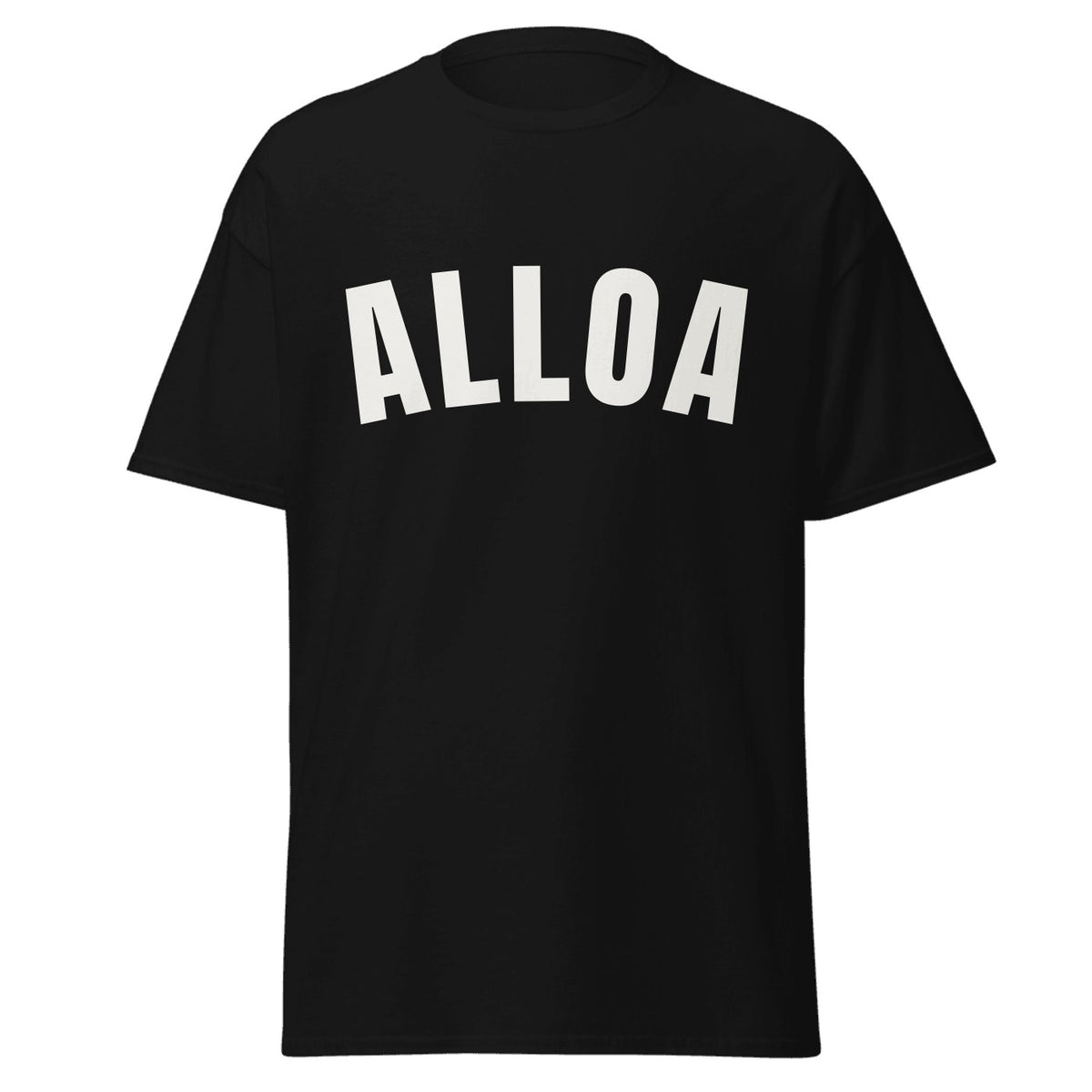 Alloa Varsity T-Shirt in Black