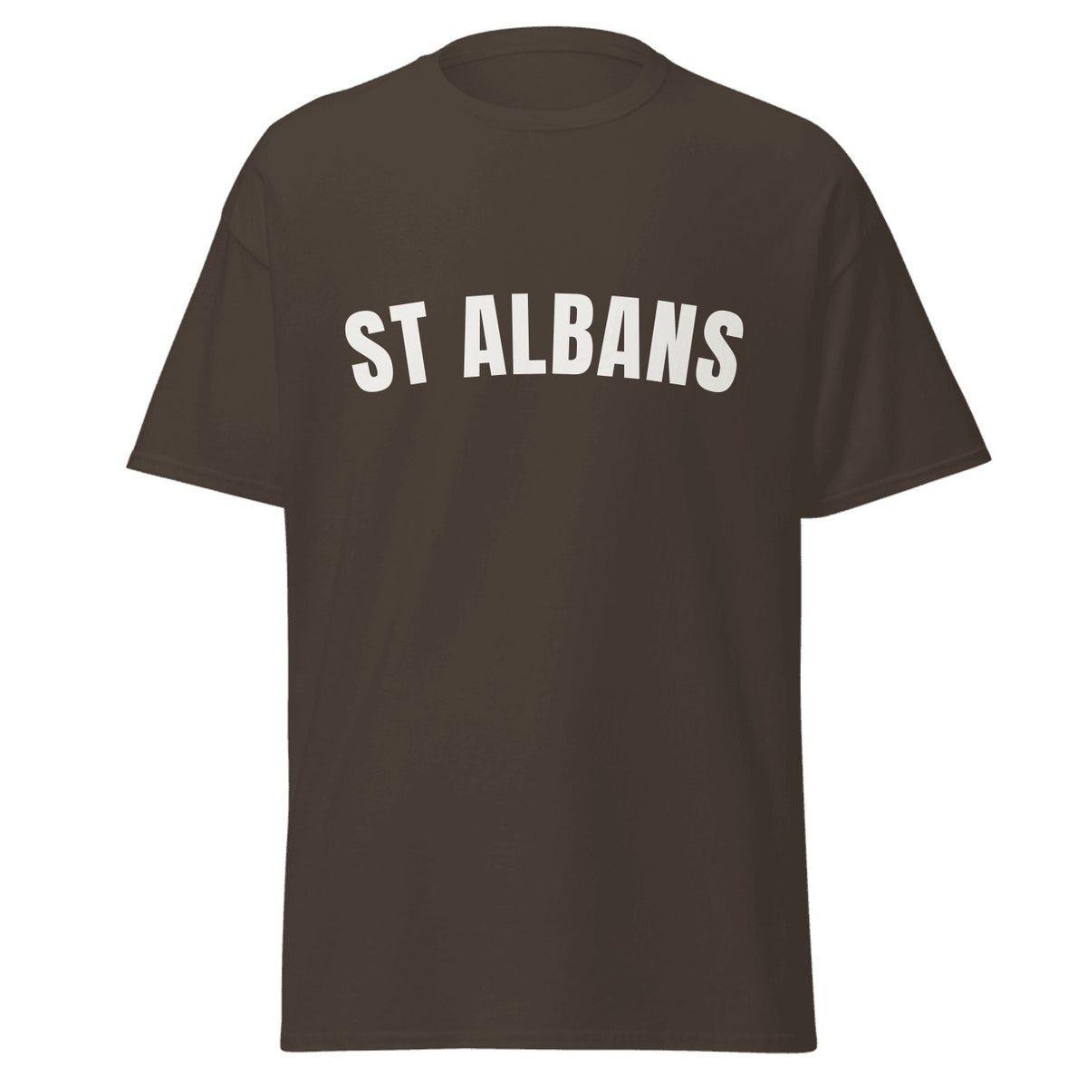 St Albans Varsity T-Shirt in Dark Chocolate