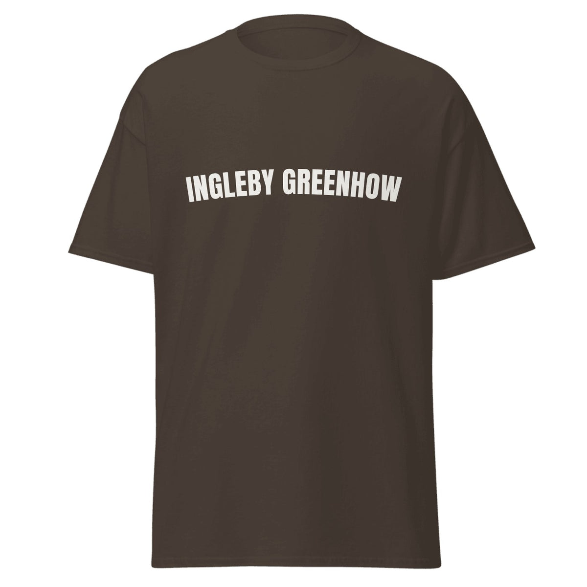 Ingleby Greenhow Varsity T-Shirt in Dark Chocolate