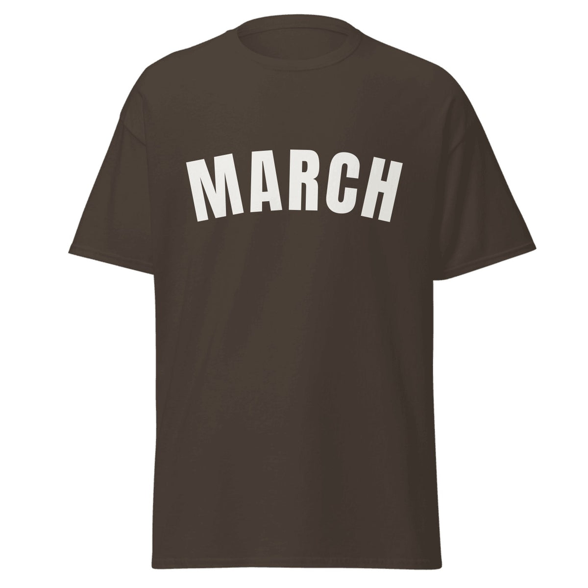 March Varsity T-Shirt in Dark Chocolate