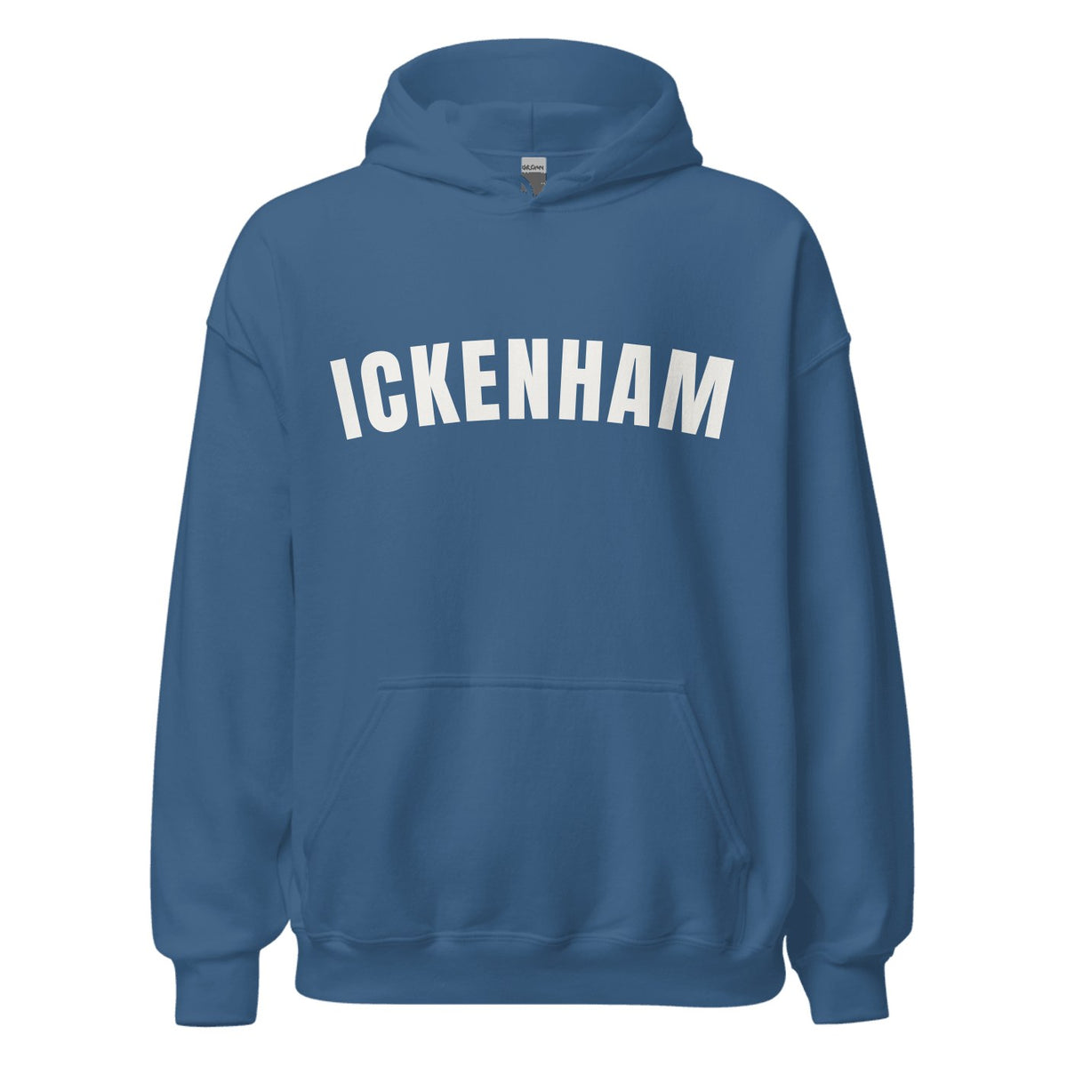 Ickenham Varsity Hoodie in Indigo Blue