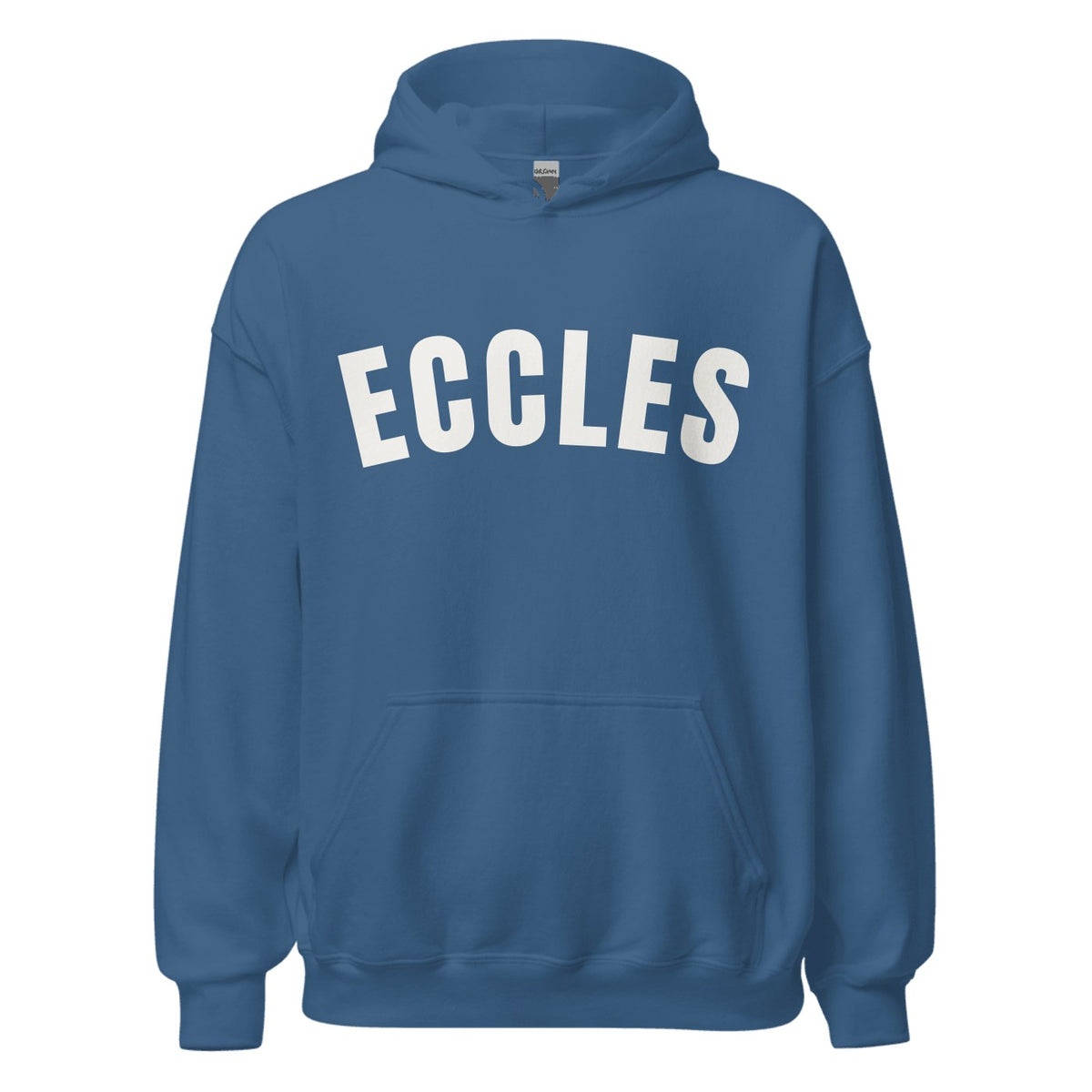 Eccles Varsity Hoodie in Indigo Blue