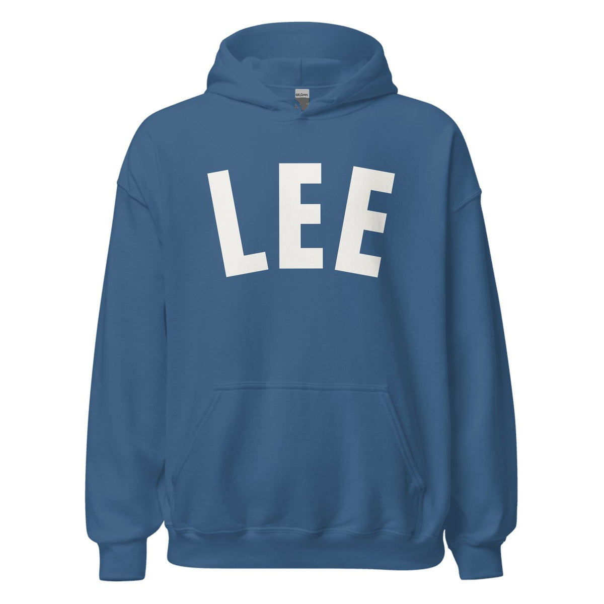 Lee Varsity Hoodie in Indigo Blue
