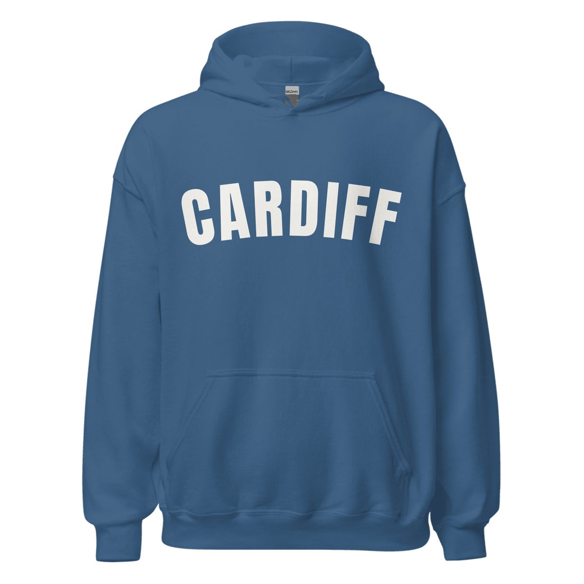 Cardiff Varsity Hoodie in Indigo Blue