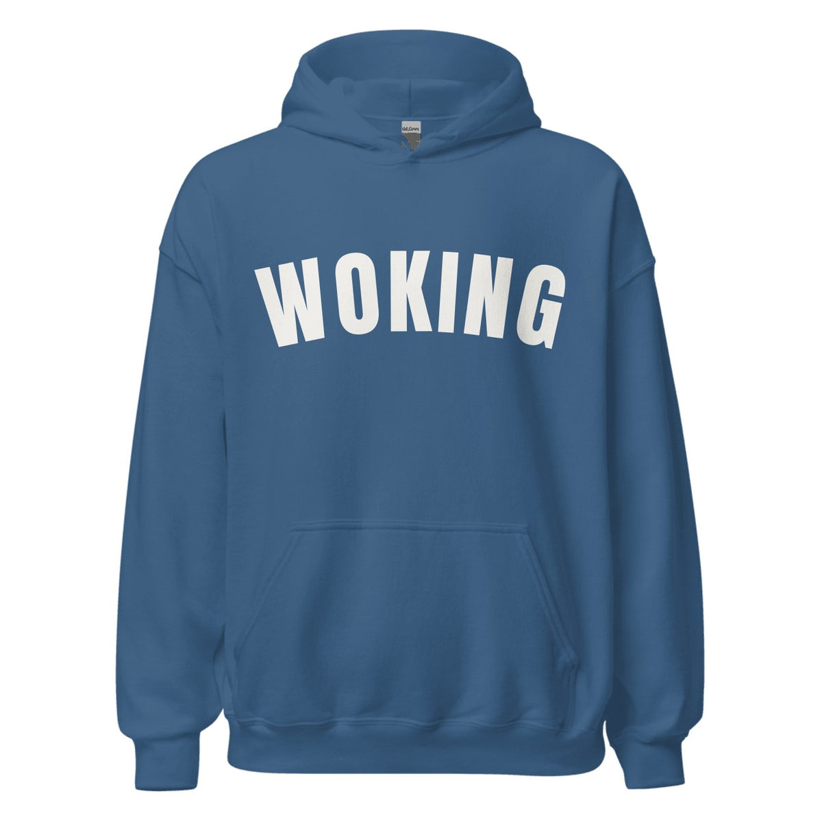 Woking Varsity Hoodie in Indigo Blue
