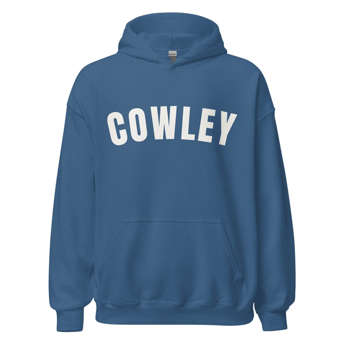 Cowley Varsity Hoodie in Indigo Blue