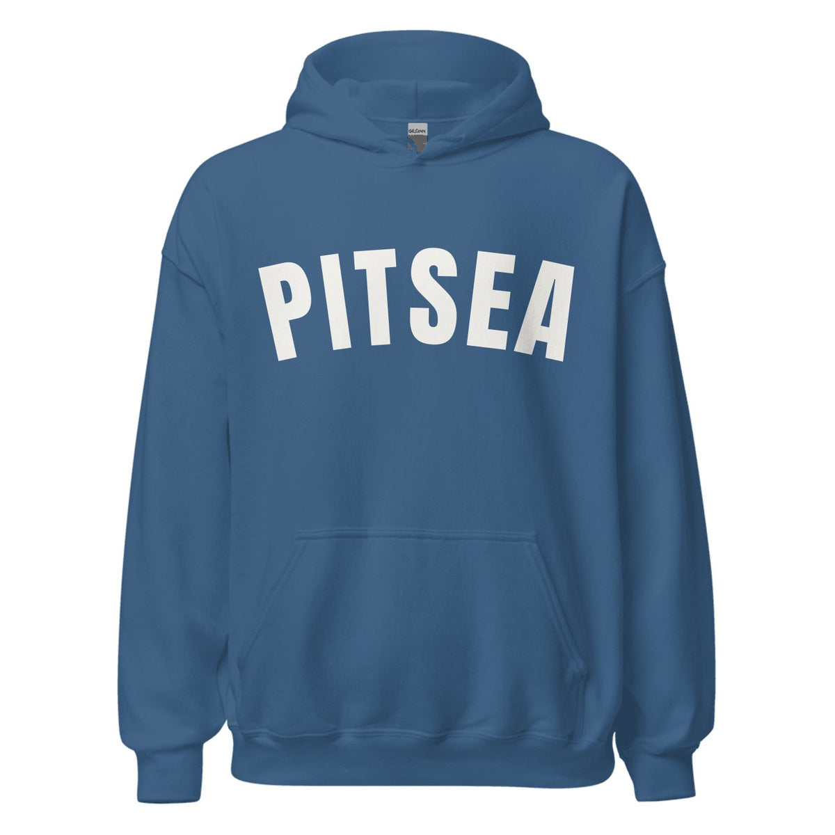 Pitsea Varsity Hoodie in Indigo Blue