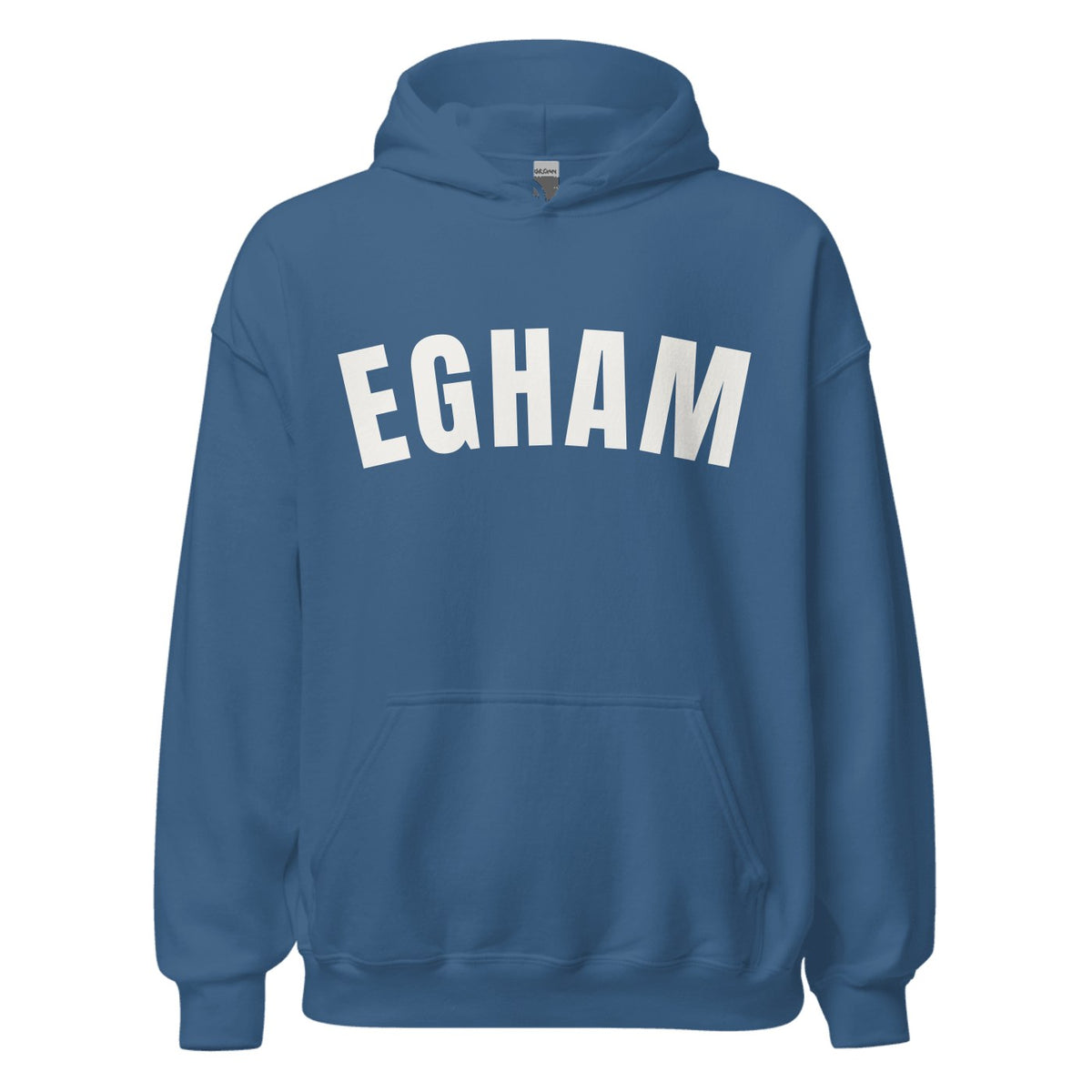 Egham Varsity Hoodie in Indigo Blue