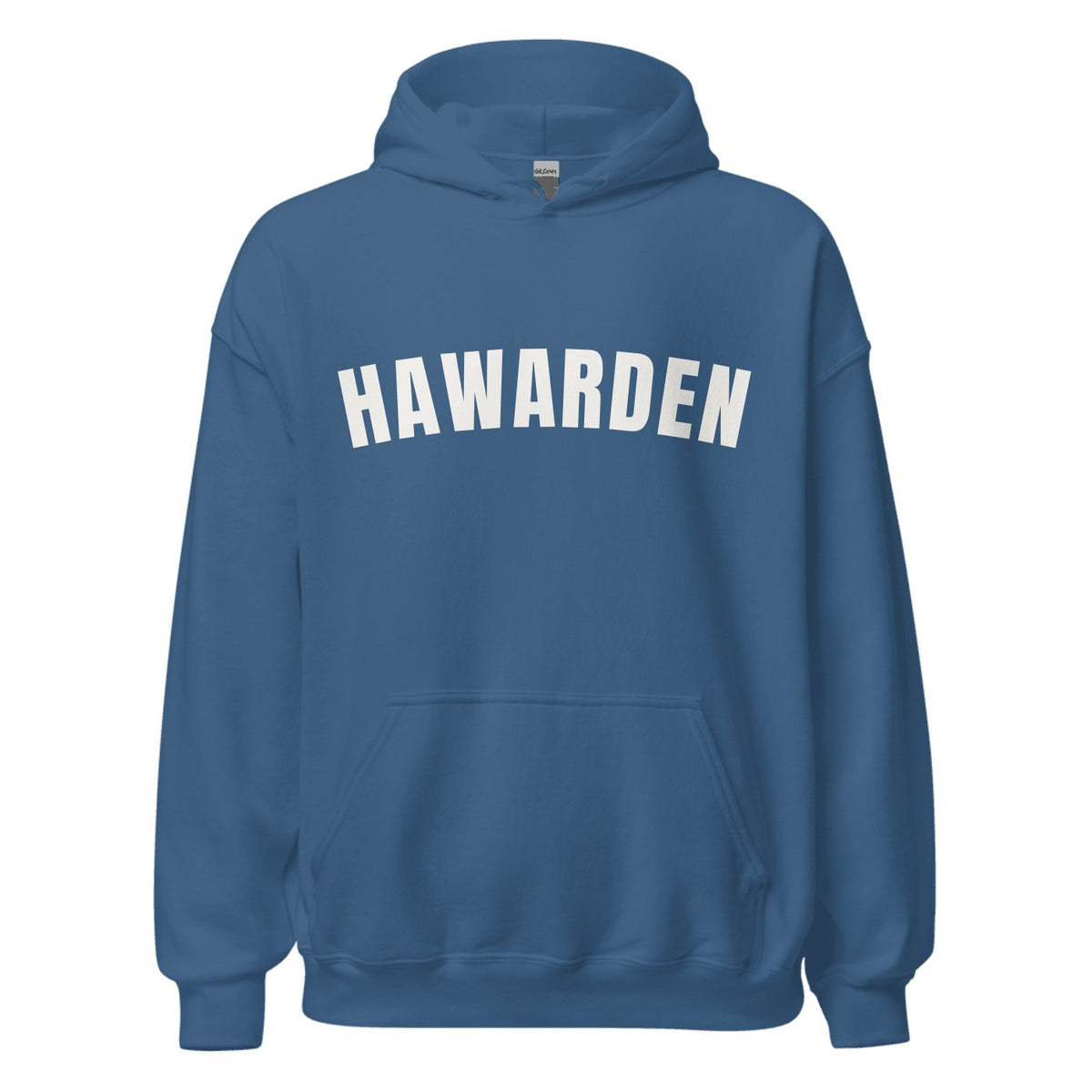Hawarden Varsity Hoodie in Indigo Blue