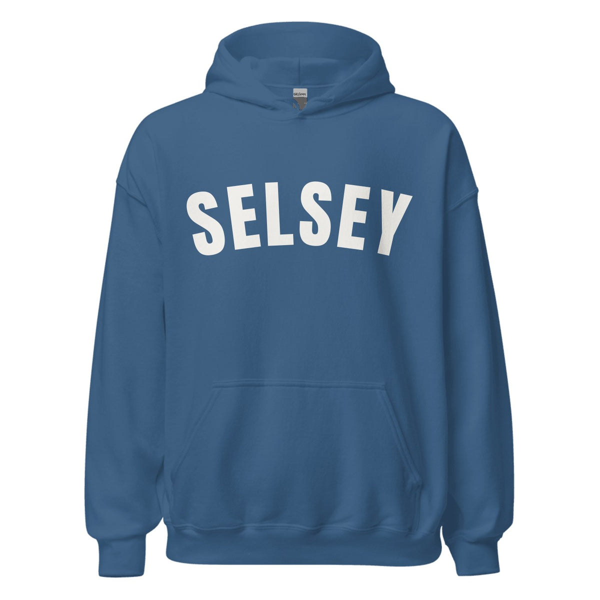 Selsey Varsity Hoodie in Indigo Blue