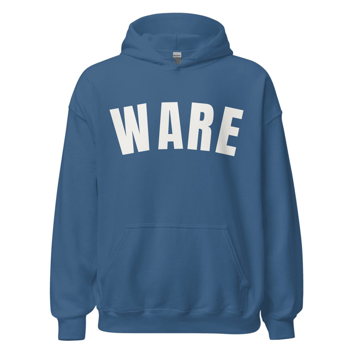 Ware Varsity Hoodie in Indigo Blue