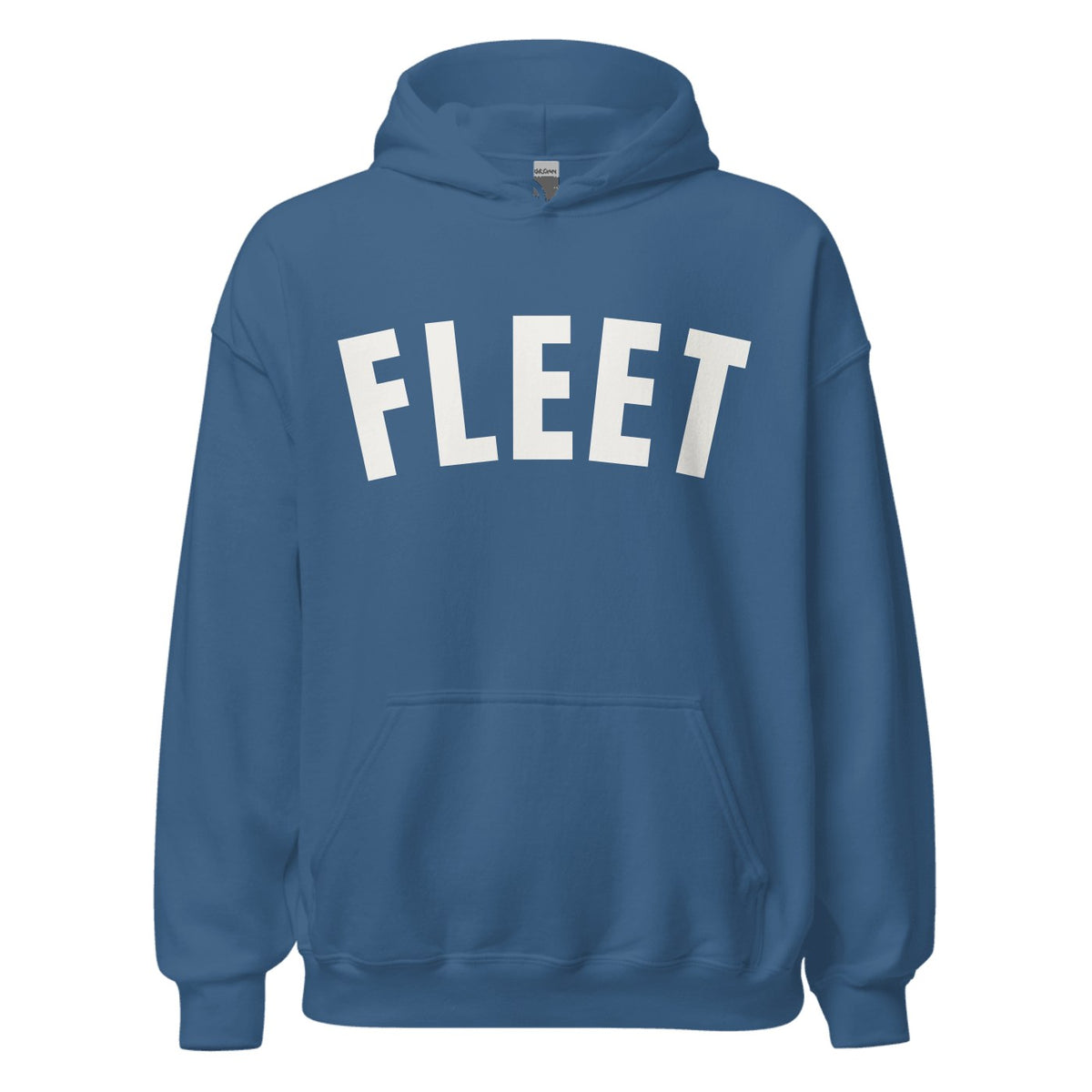 Fleet Varsity Hoodie in Indigo Blue