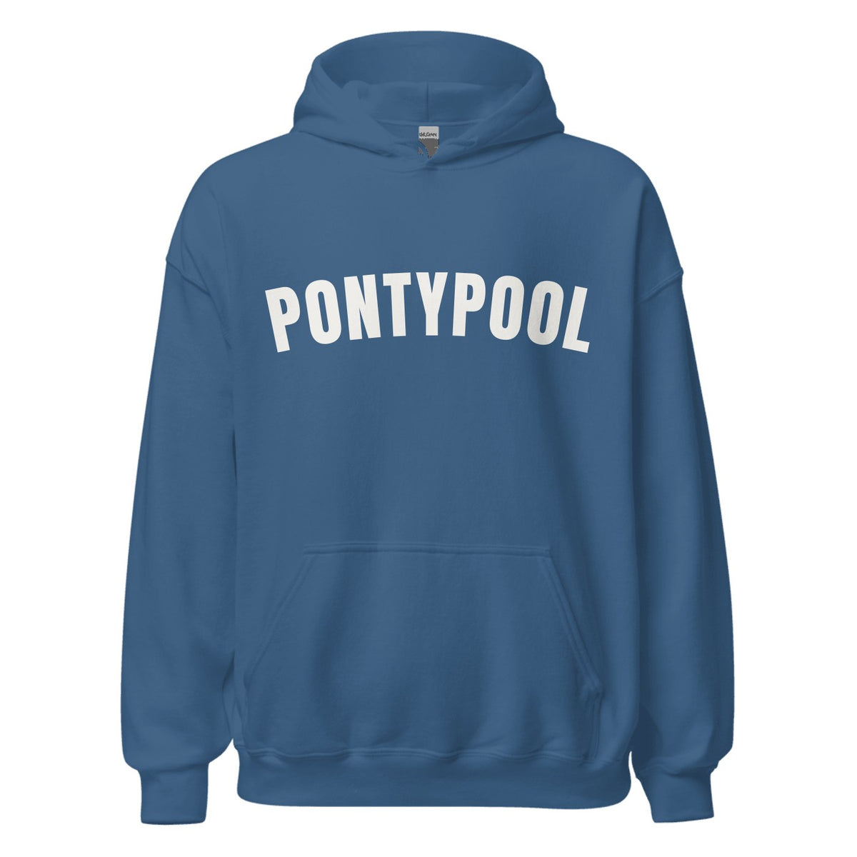Pontypool Varsity Hoodie in Indigo Blue