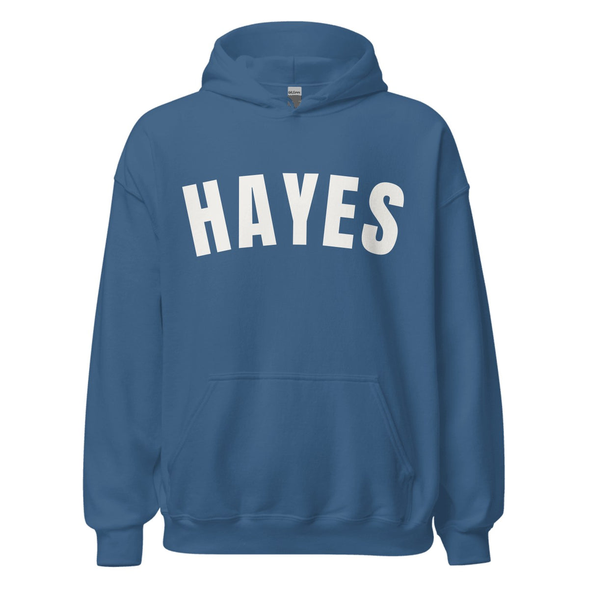 Hayes Varsity Hoodie in Indigo Blue