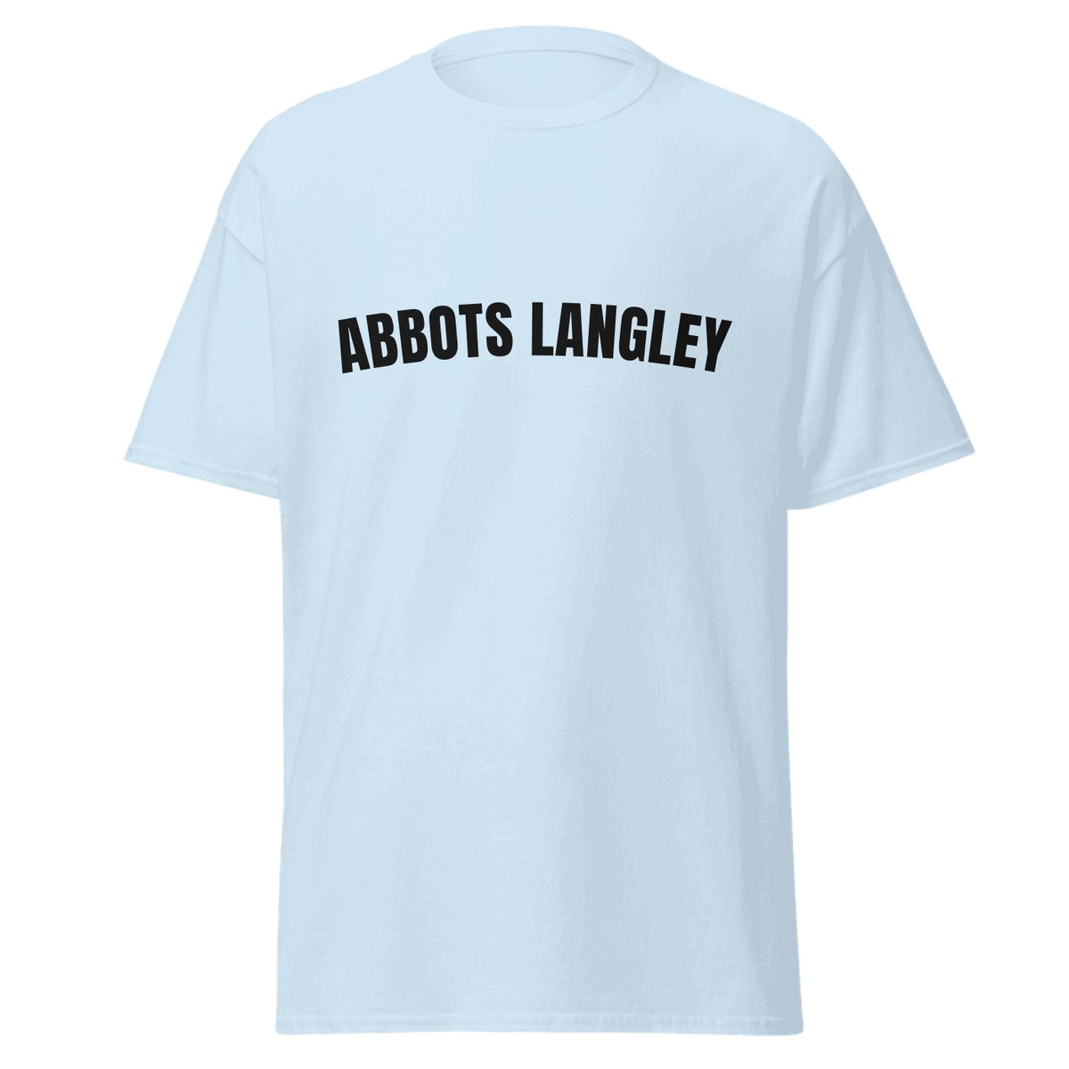 Abbots Langley Varsity T-Shirt in Light Blue
