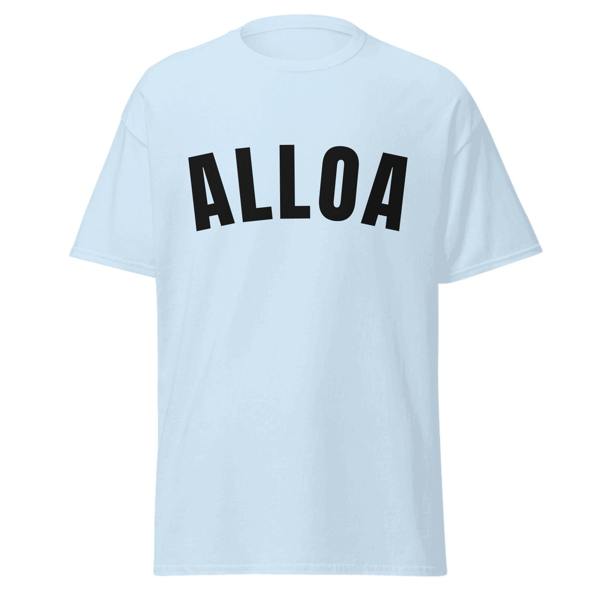 Alloa Varsity T-Shirt in Light Blue