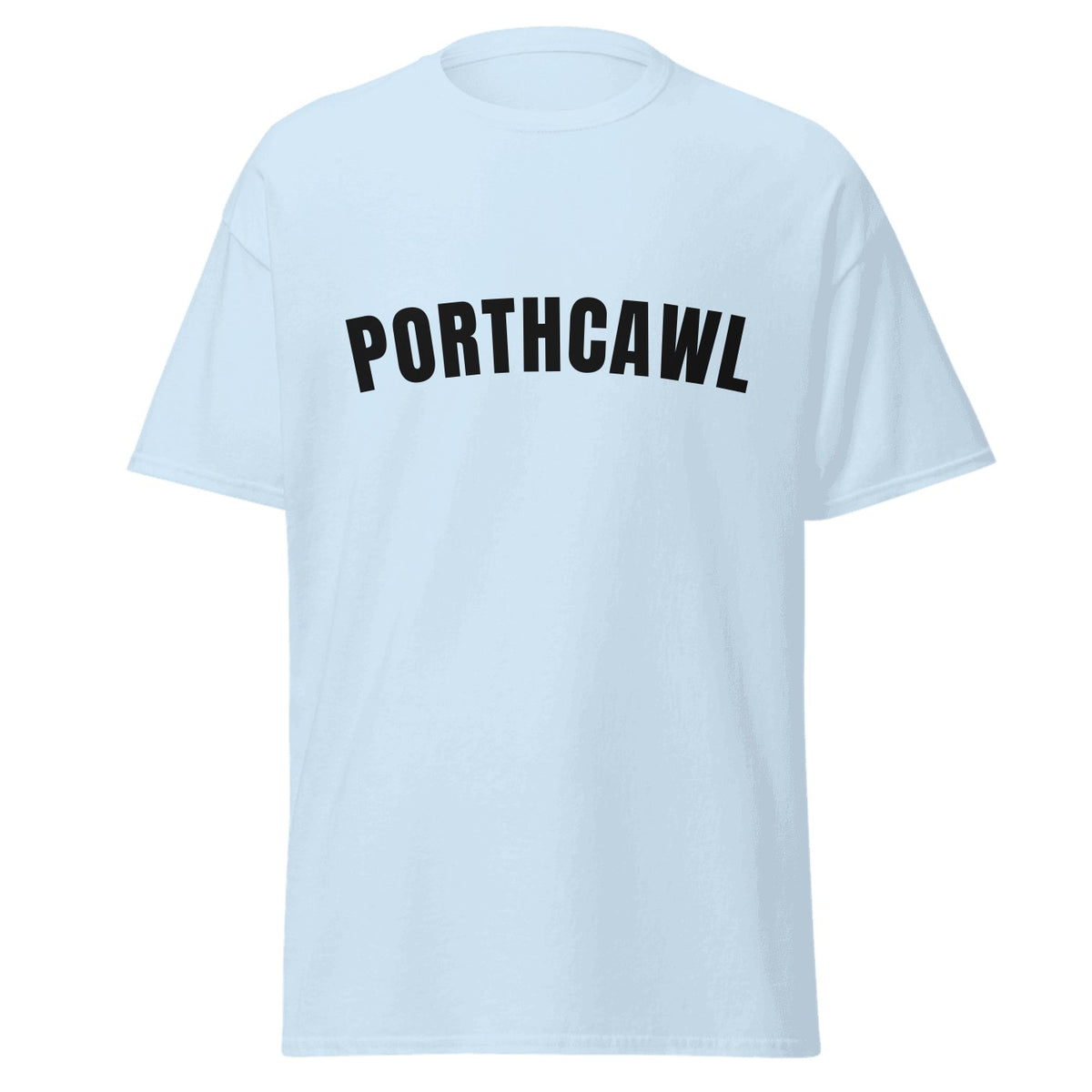 Porthcawl Varsity T-Shirt in Light Blue
