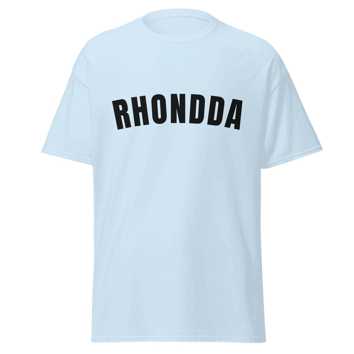 Rhondda Varsity T-Shirt in Light Blue
