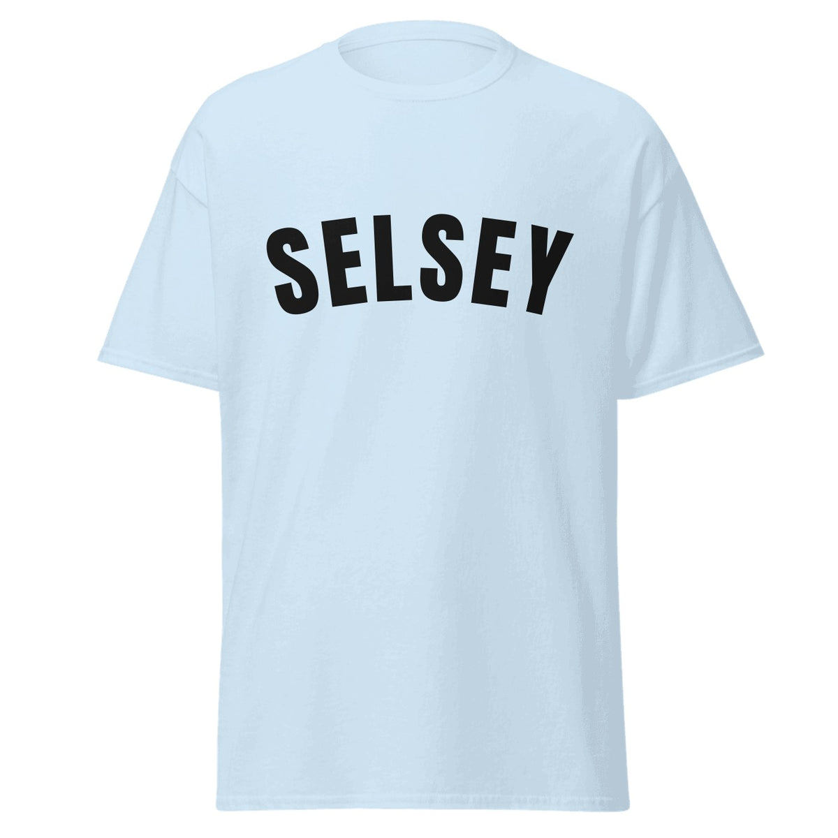 Selsey Varsity T-Shirt in Light Blue