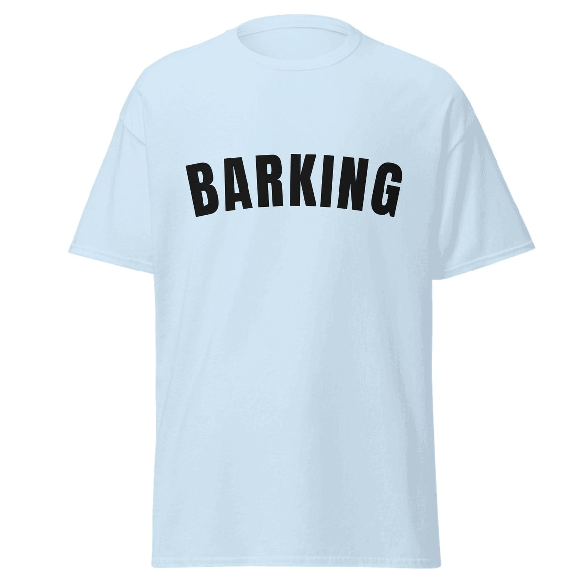 Barking Varsity T-Shirt in Light Blue