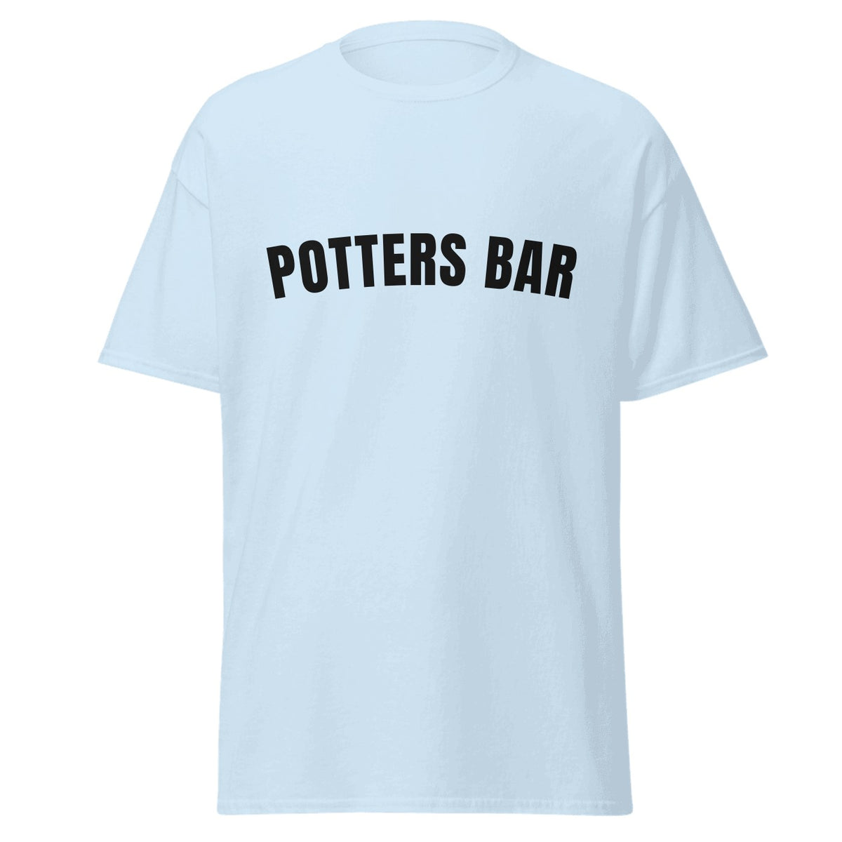 Potters Bar Varsity T-Shirt in Light Blue