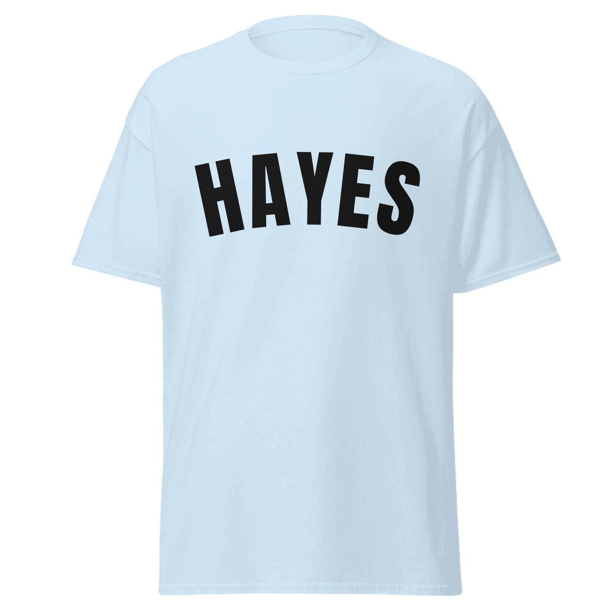 Hayes Varsity T-Shirt in Light Blue