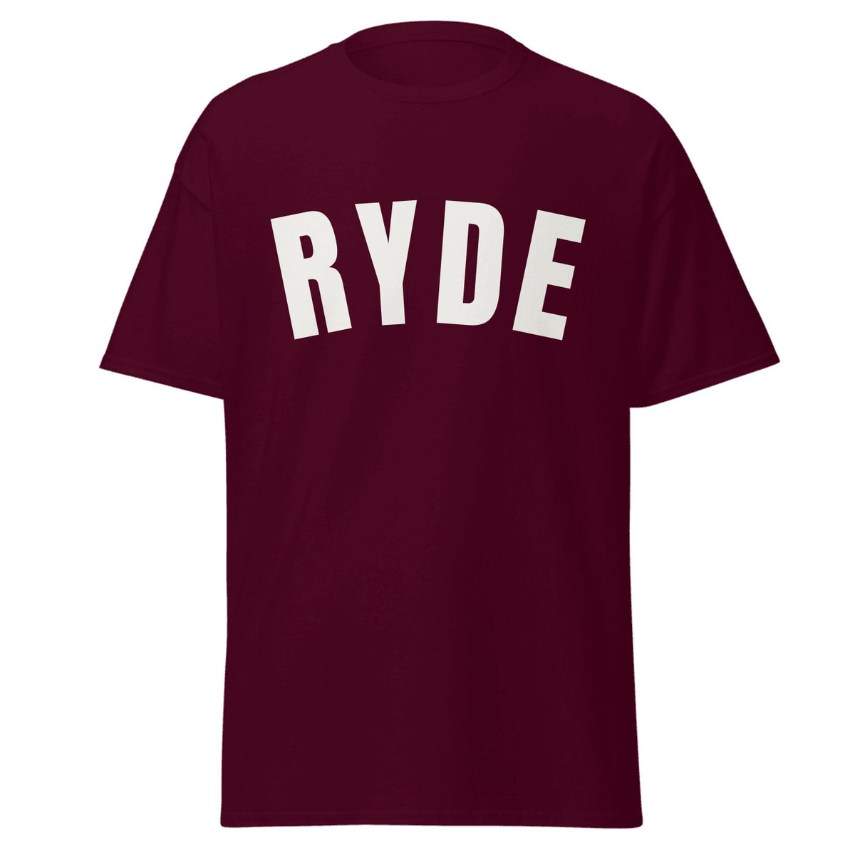 Ryde Varsity T-Shirt in Maroon