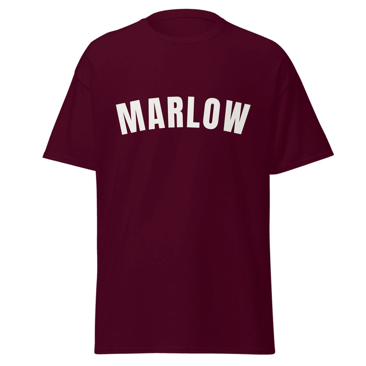 Marlow Varsity T-Shirt in Maroon