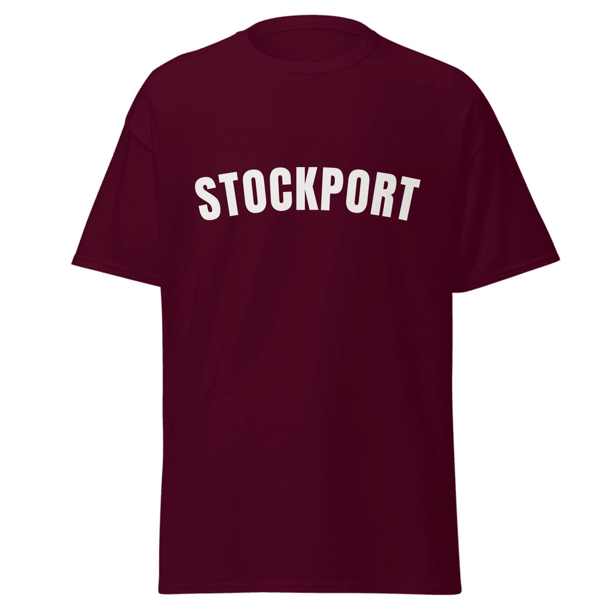 Stockport Varsity T-Shirt in Maroon
