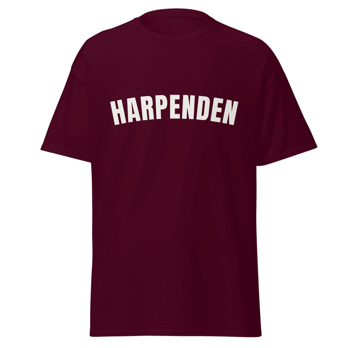 Harpenden Varsity T-Shirt in Maroon