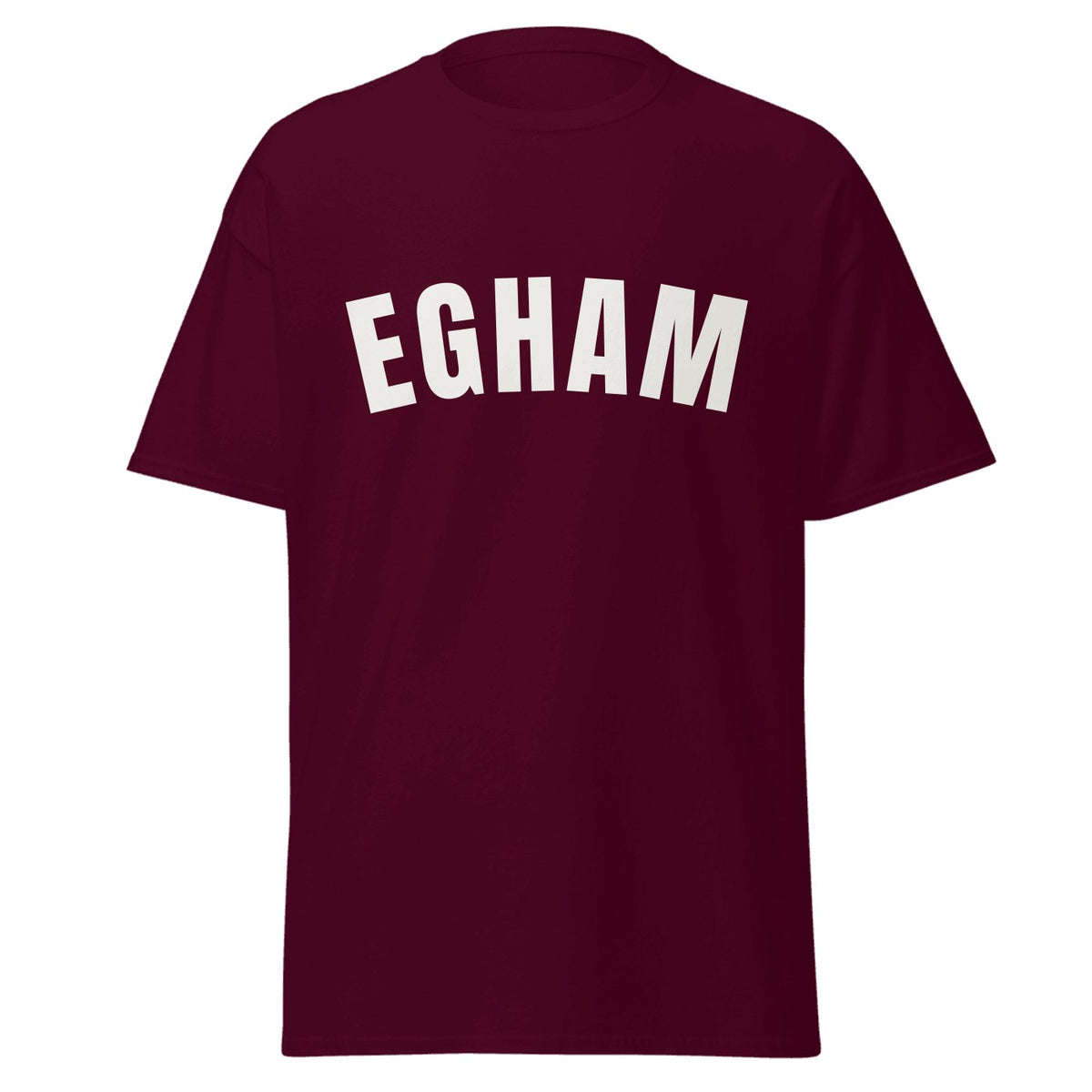 Egham Varsity T-Shirt in Maroon