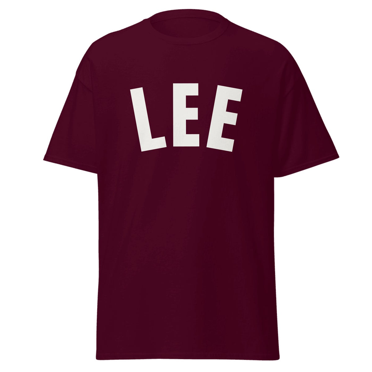 Lee Varsity T-Shirt in Maroon