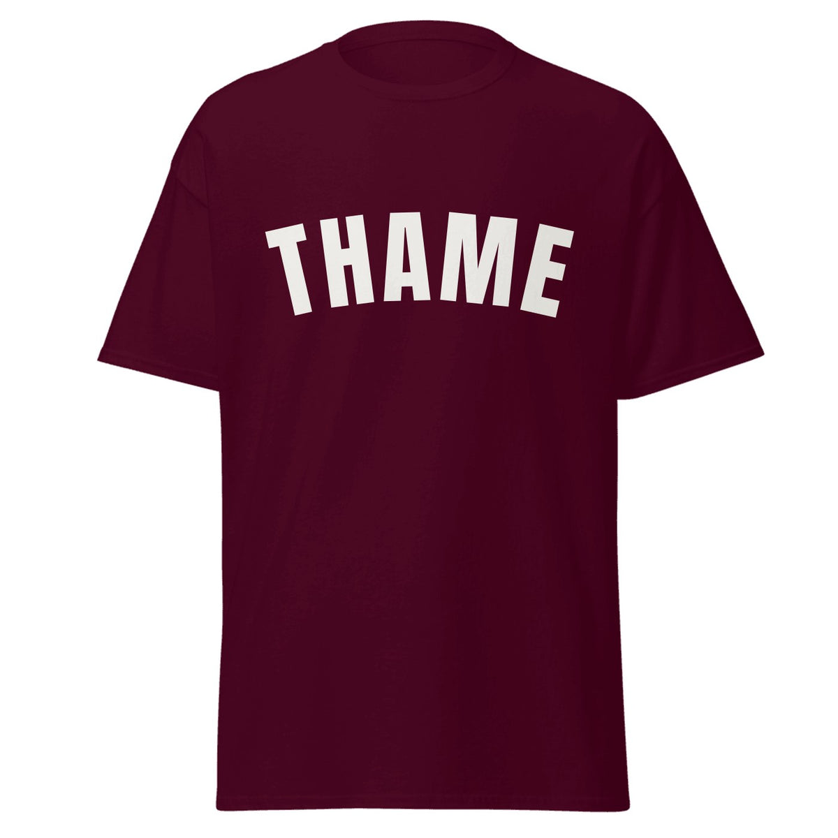 Thame Varsity T-Shirt in Maroon