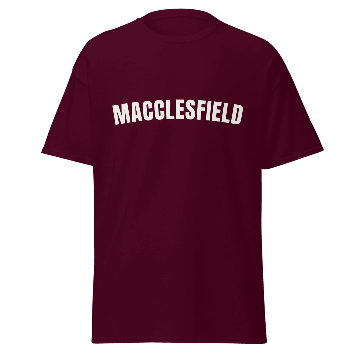 Macclesfield Varsity T-Shirt in Maroon