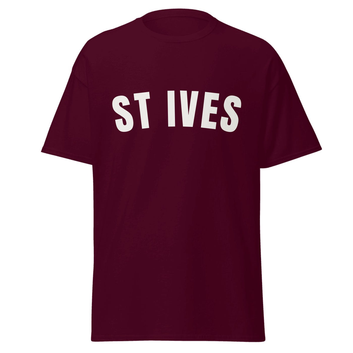 St Ives Varsity T-Shirt in Maroon