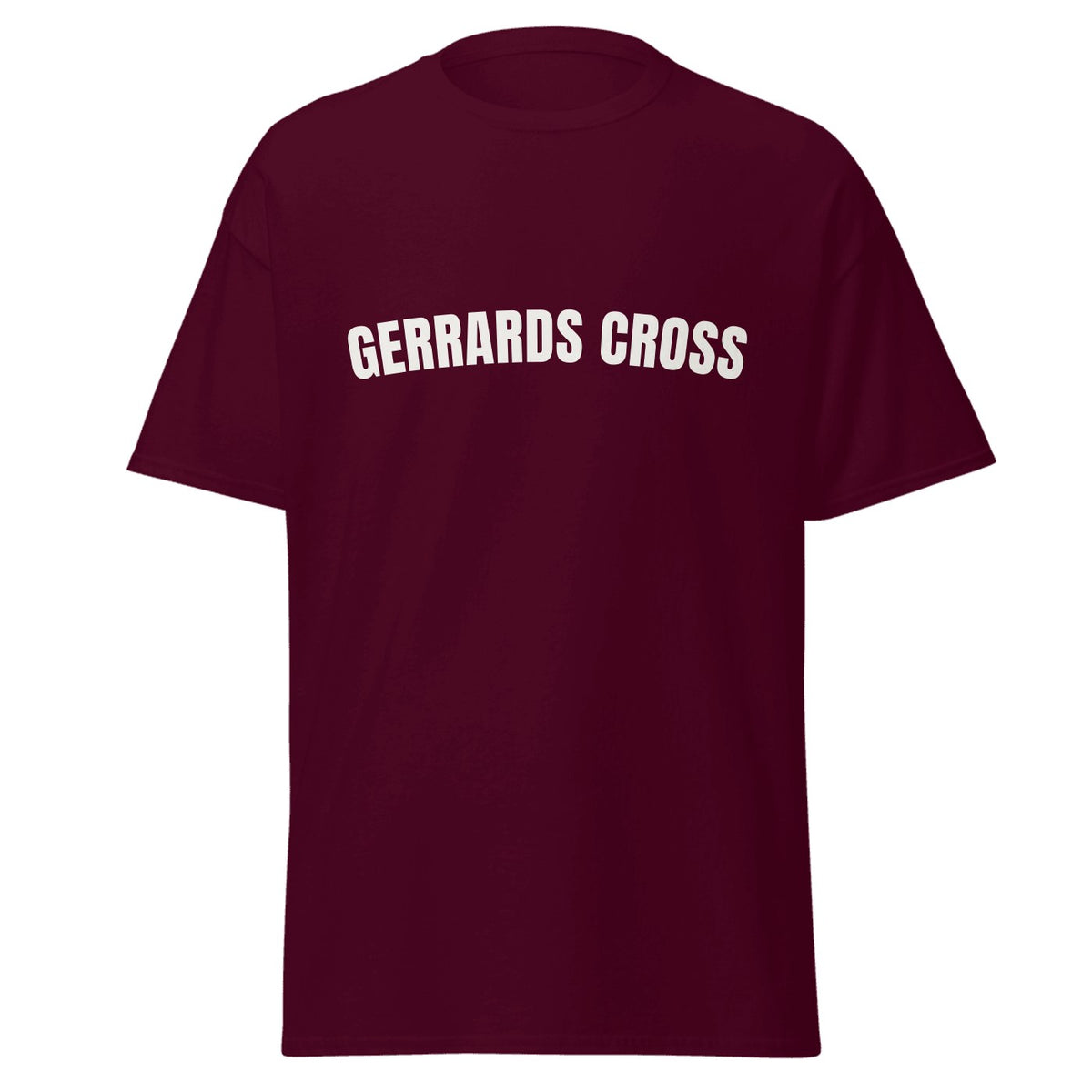 Gerrards Cross Varsity T-Shirt in Maroon
