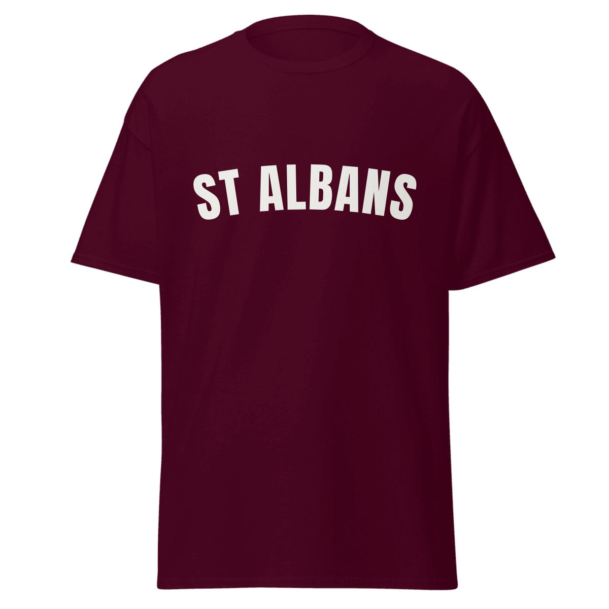 St Albans Varsity T-Shirt in Maroon