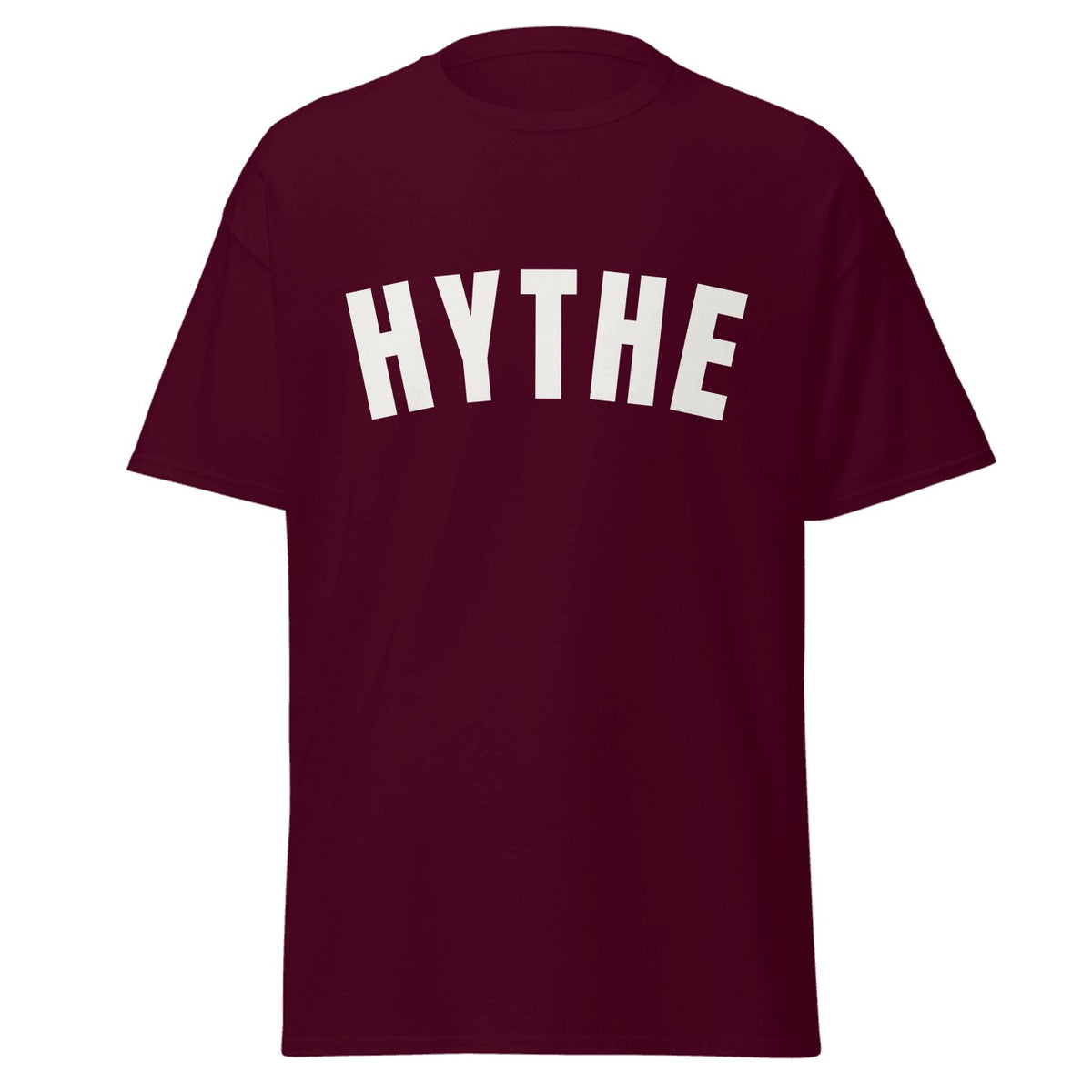 Hythe Varsity T-Shirt in Maroon
