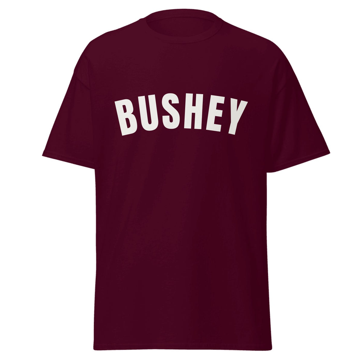 Bushey Varsity T-Shirt in Maroon