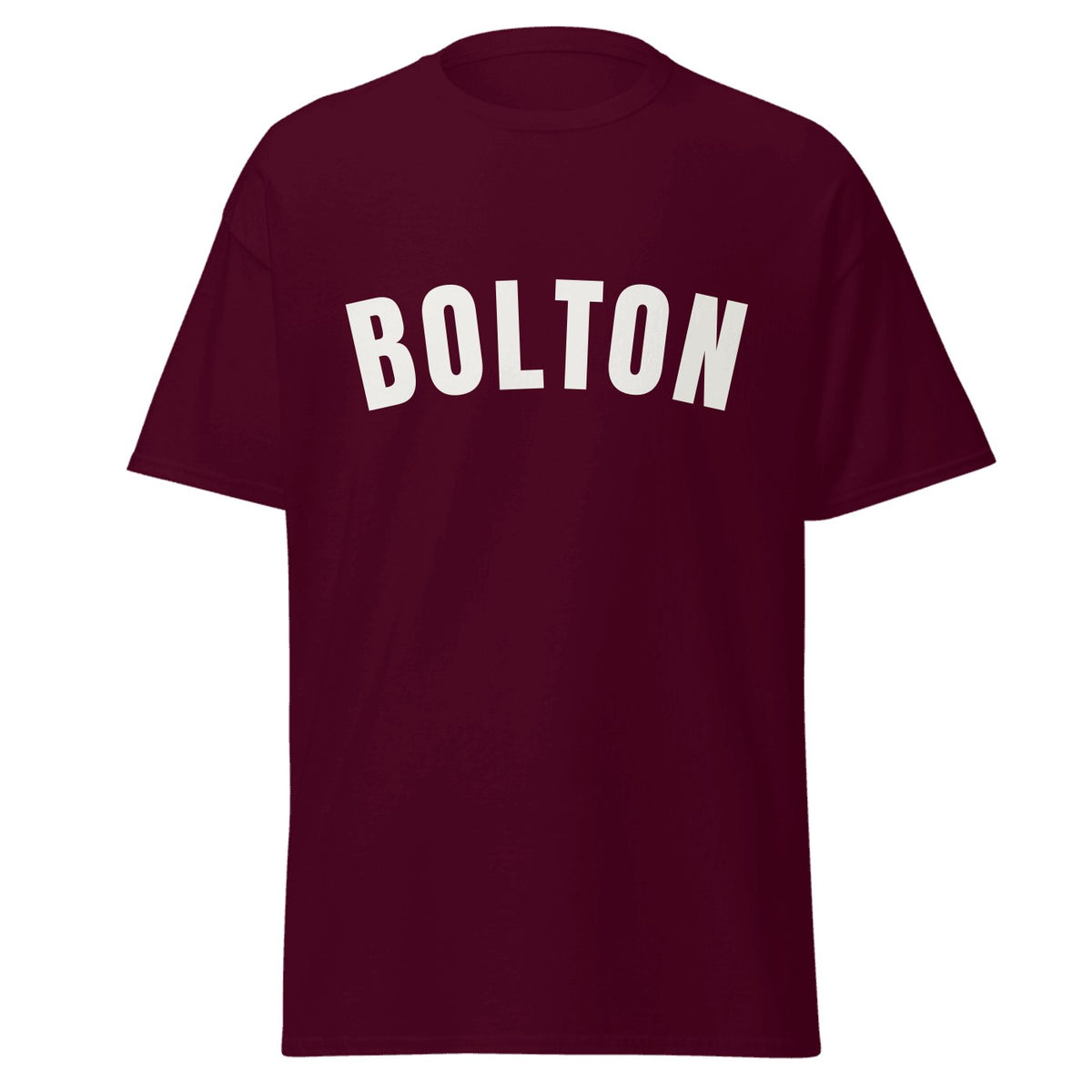 Bolton Varsity T-Shirt in Maroon