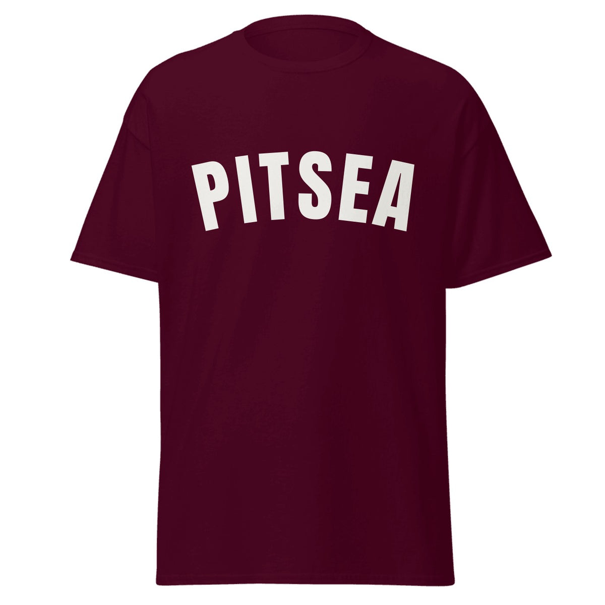 Pitsea Varsity T-Shirt in Maroon