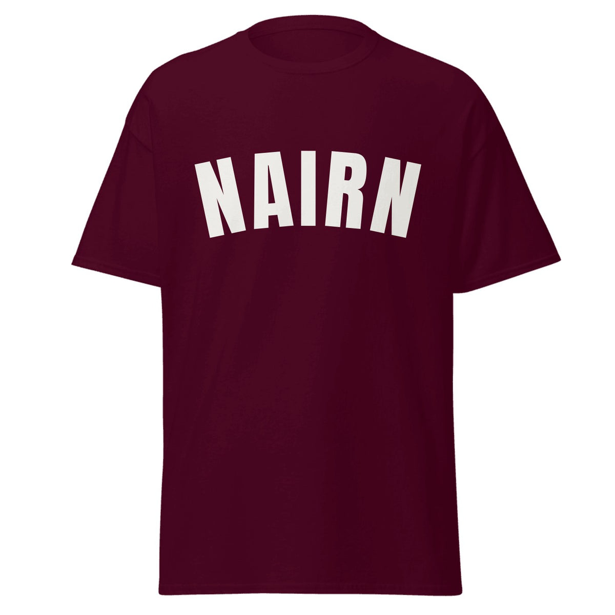Nairn Varsity T-Shirt in Maroon