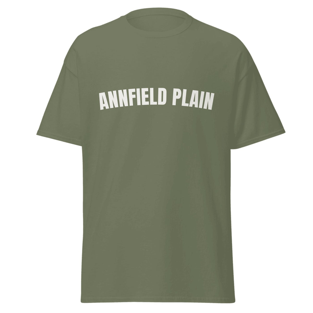 Annfield Plain Varsity T-Shirt in Military Green