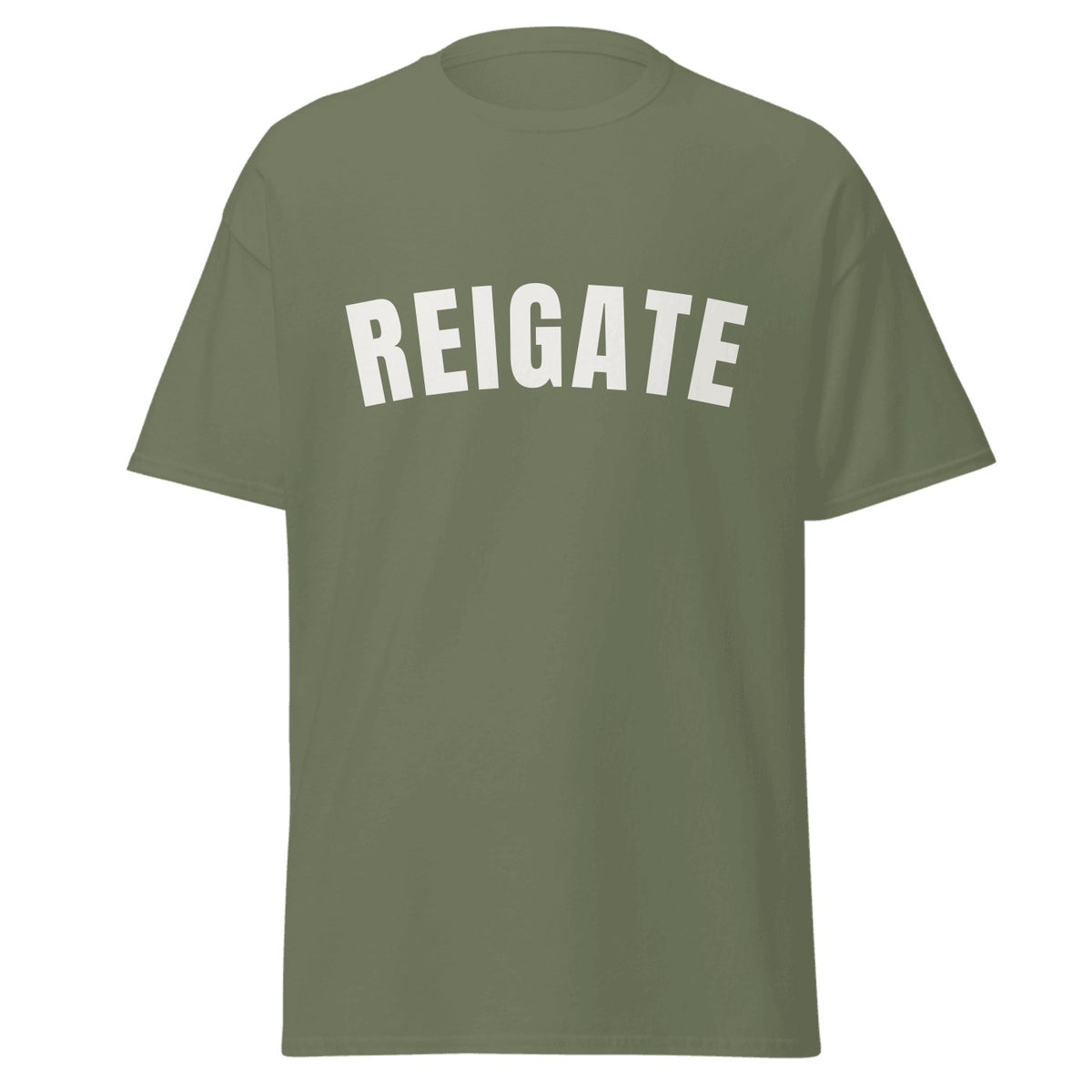 Reigate Varsity T-Shirt in Military Green